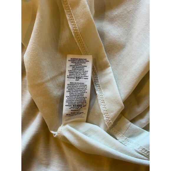 Sweaty Betty Tank Top Women Small White Crew Neck Cotton Tencel Easy Peazy Top - Picture 9 of 9